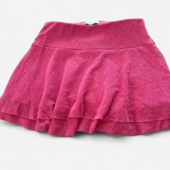 Vintage y2k 2000s Hot pink stretchy circle pull on mini skirt small - Picture 4 of 7